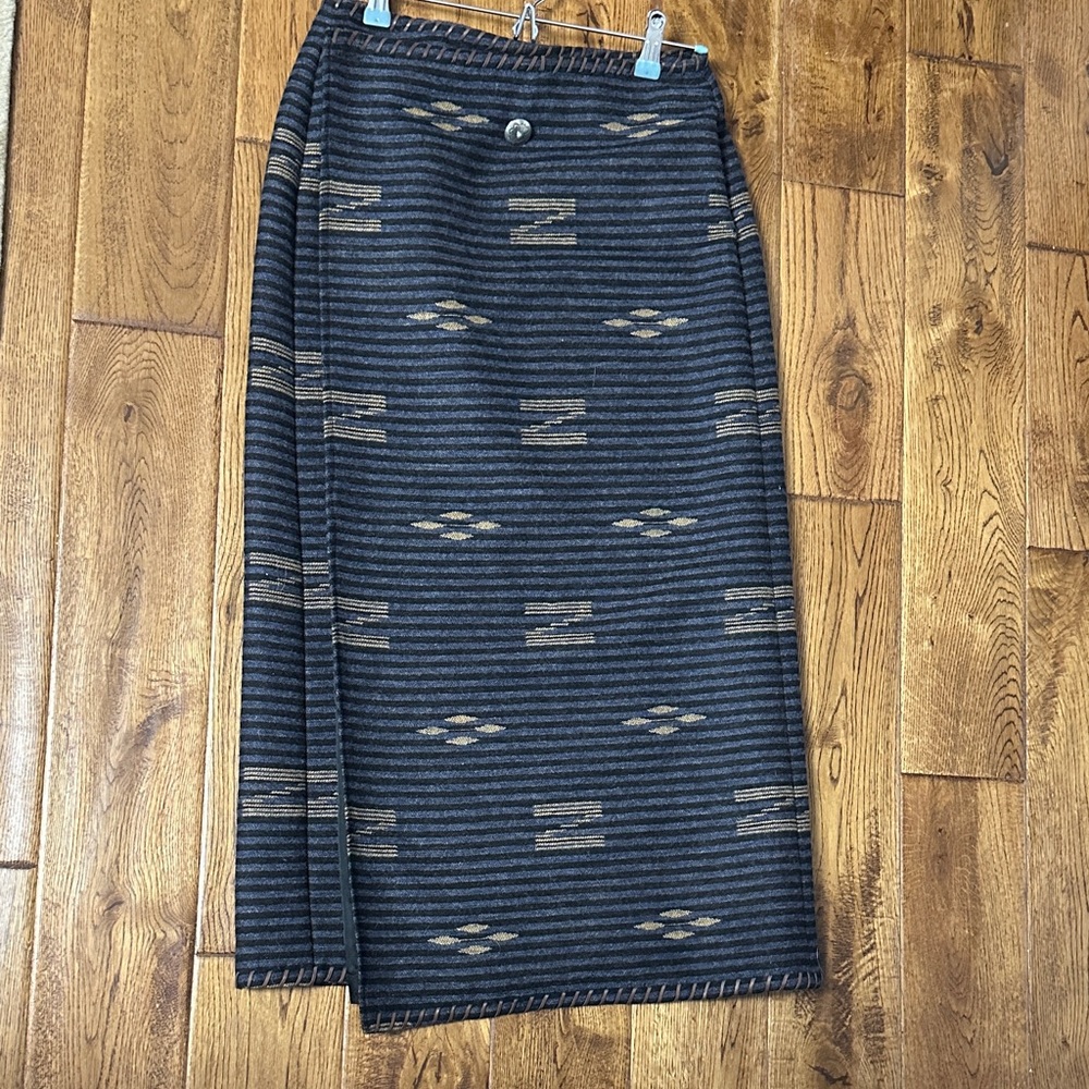Ralph Lauren Black and Brown Pencil Skirt